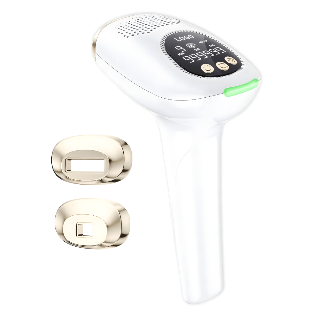 Epilator IPL MaGeCa, 9 trepte de intensitate, 999.999 impulsuri, 3 moduri de actionare, 2 capete incluse