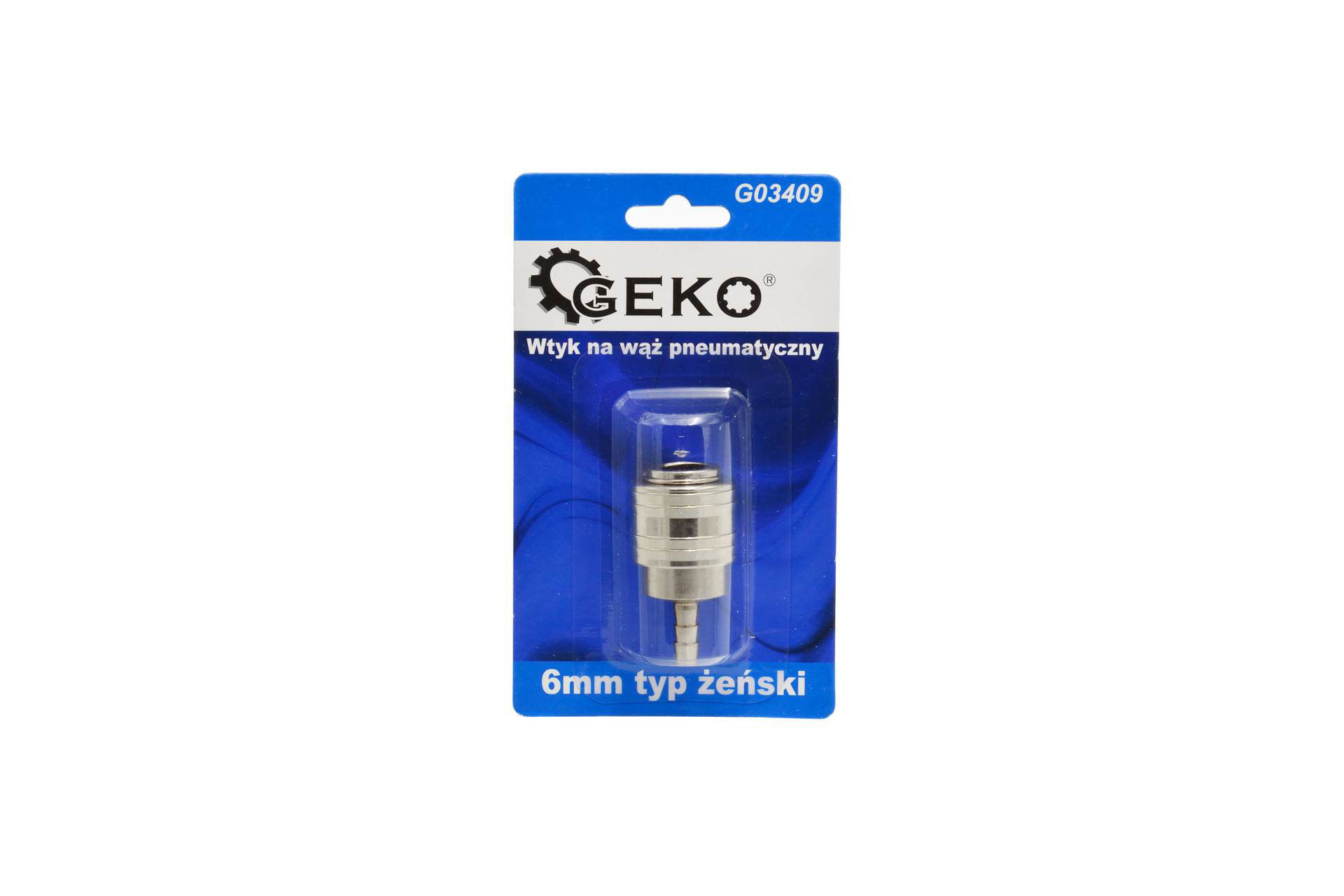 Cupla pentru furtun pneumatic 6mm tip feminin, Geko G03409