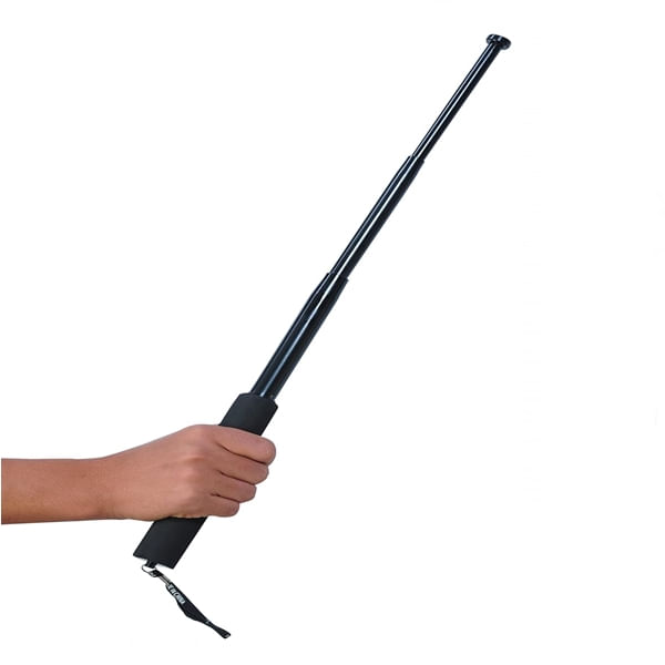 Baston telescopic, IdeallStore®, 65 cm, maner burete, negru