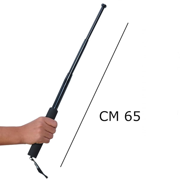 Baston telescopic, IdeallStore®, 65 cm, maner burete, negru - 2 | YEO