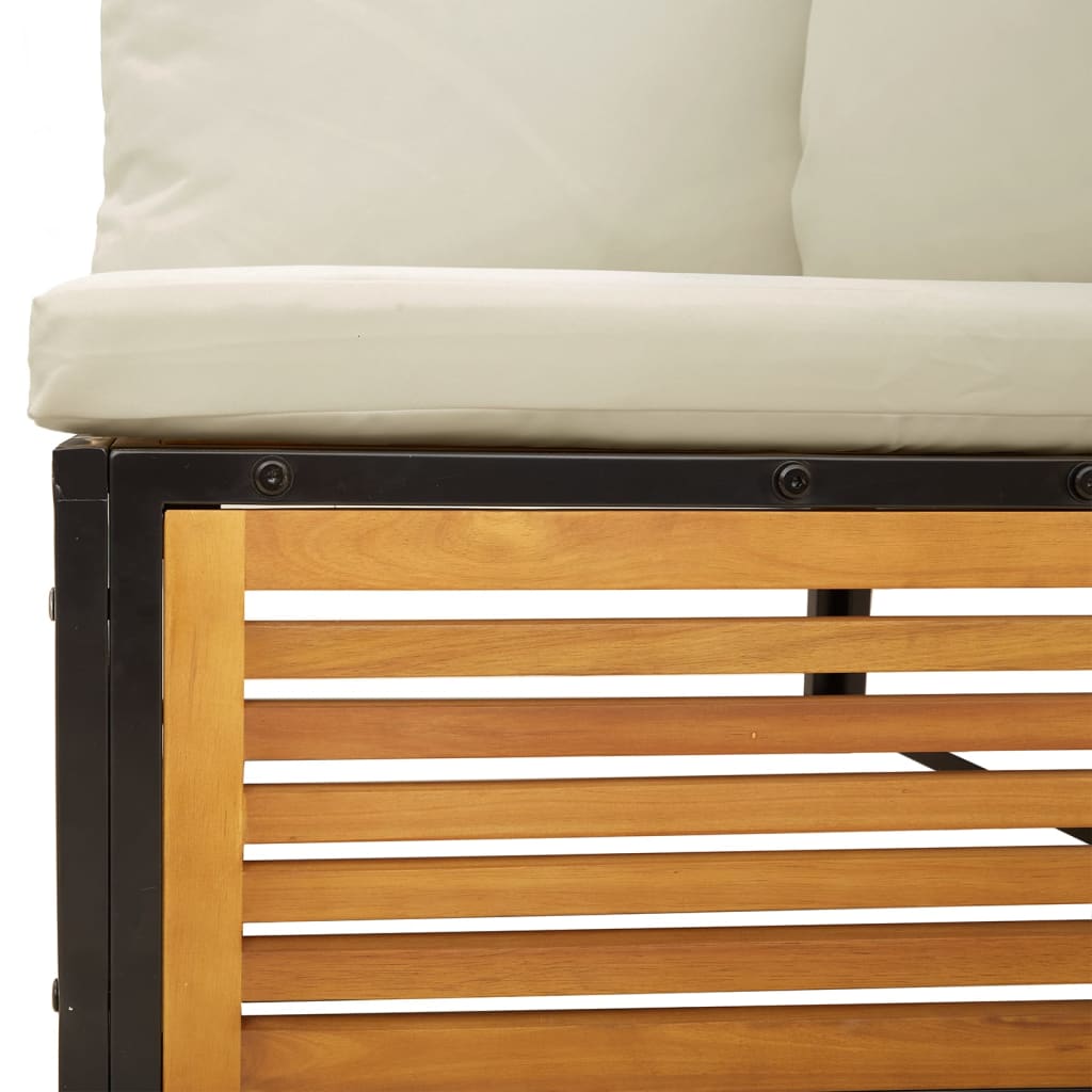 Set de canapele gradina cu perne, 6 piese, lemn masiv acacia — imaginea 10