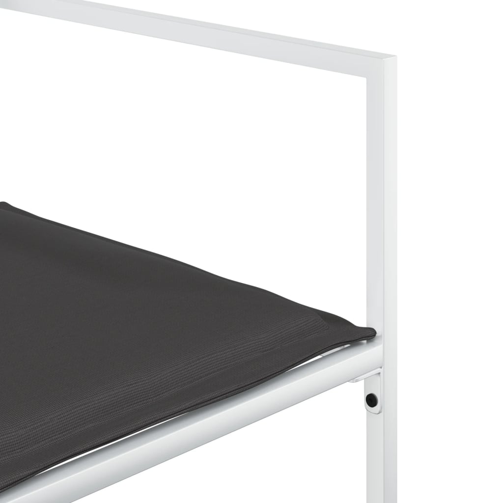 Set mobilier de gradina, 17 piese, cu perne, alb, textilena — imaginea 6