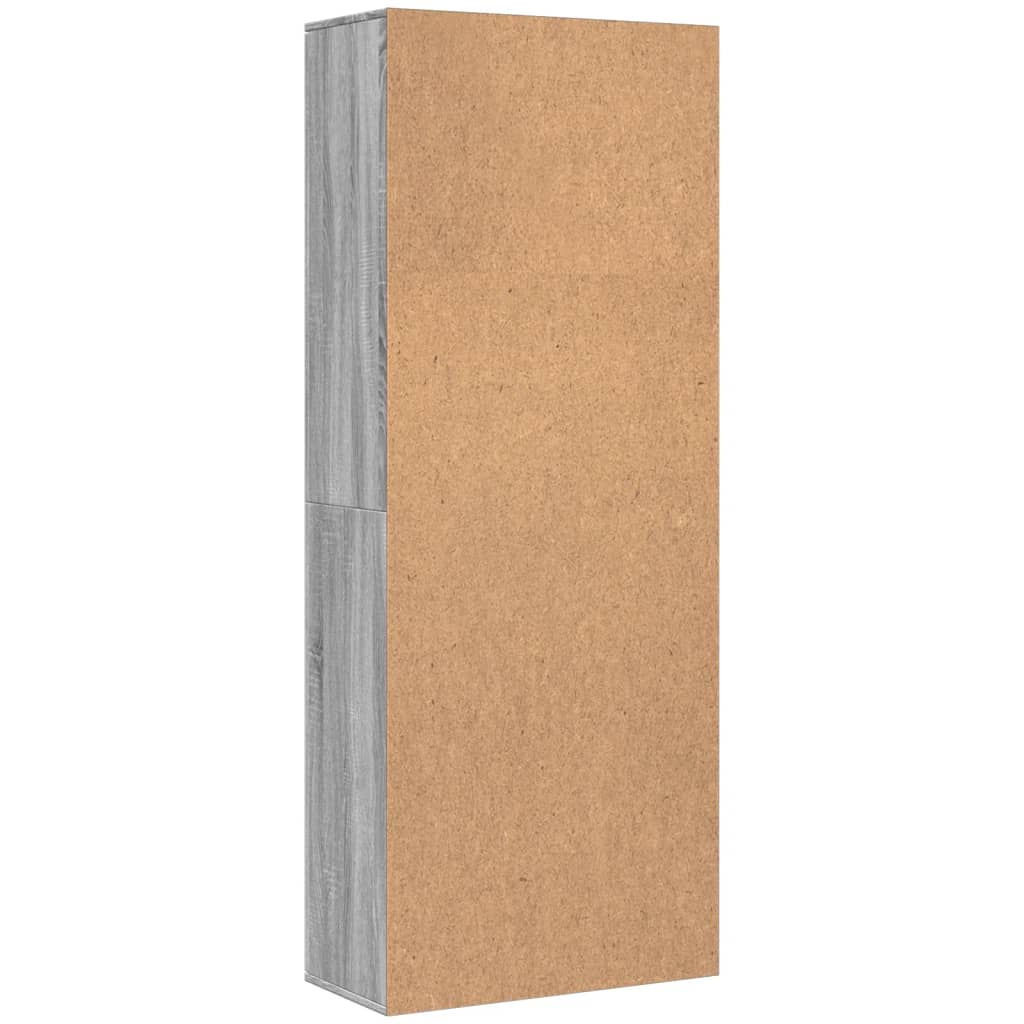 Dulap inalt, gri sonoma, 70x35x180 cm, lemn prelucrat — imaginea 5