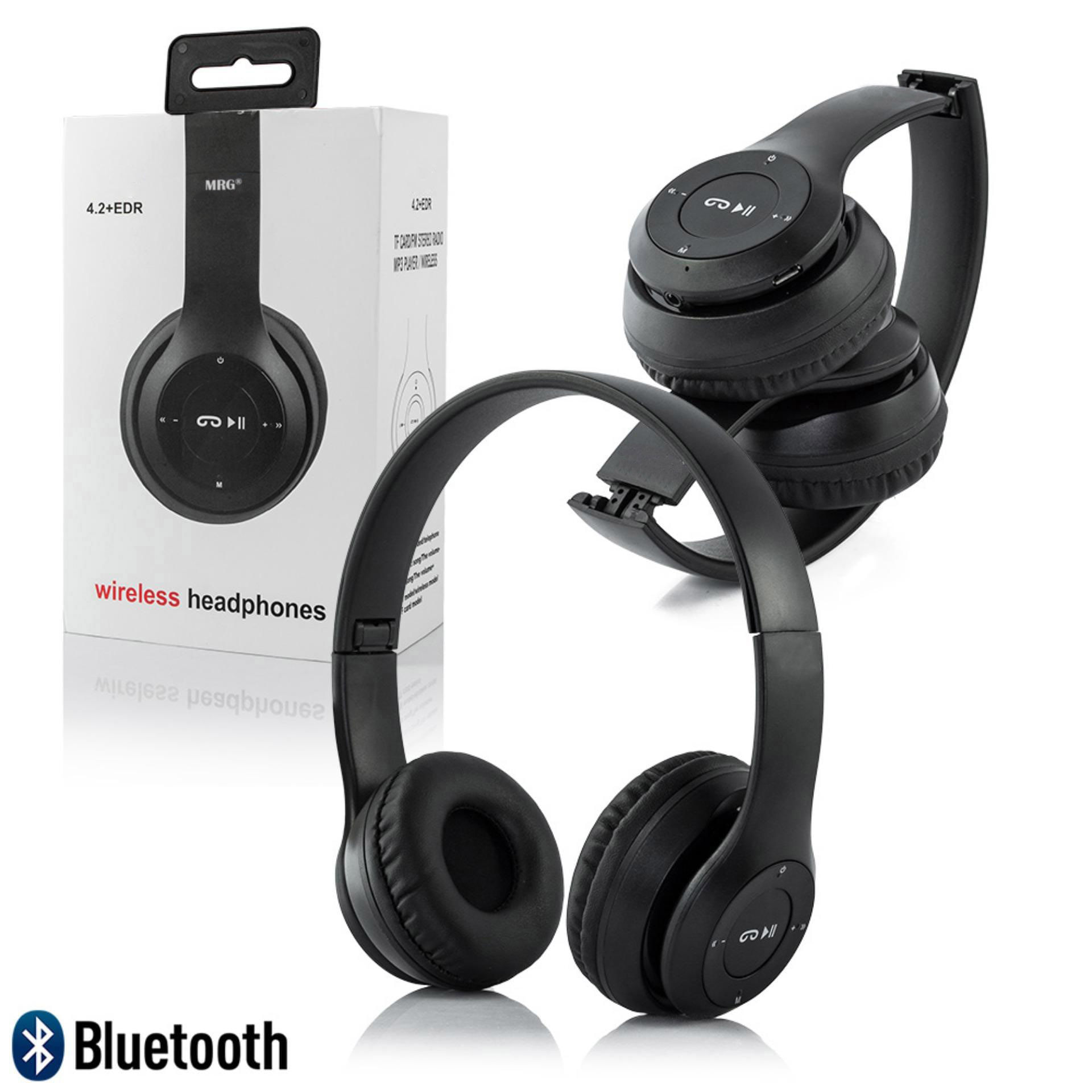 Casti wireless MRG P47 Negru cu bluetooth microfon - 4 | YEO