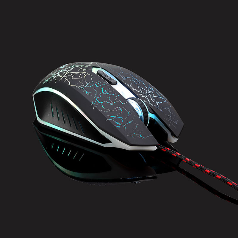 Mouse Gaming RGB MRG MX15, cu Fir, 6000 DPI, 7 culori, 7 Butoane, Negru - 4 | YEO