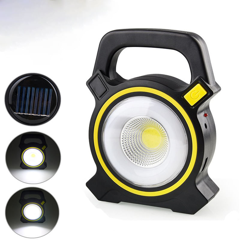 Proiector Solar Portabil LED MRG M819A, Lampa de Lucru Auto, Reincarcabil — imaginea 2