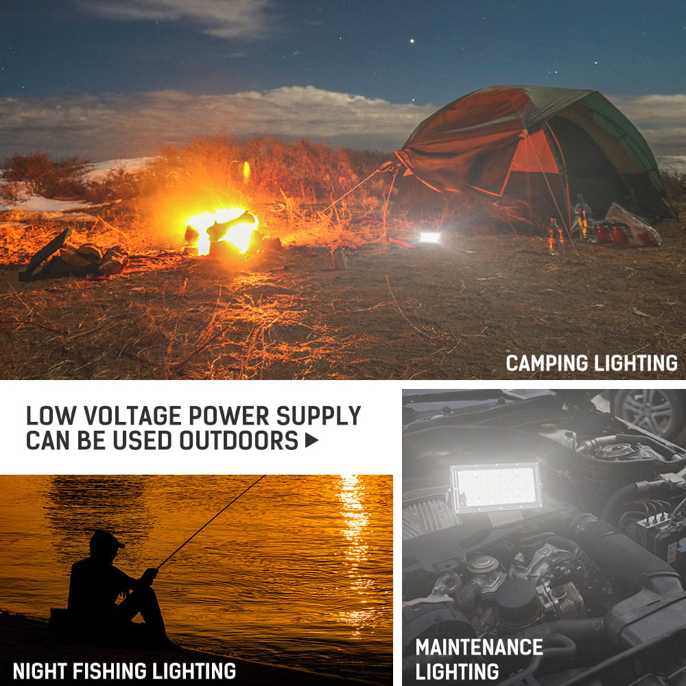 Proiector Dreptunghiular Camping MRG M897, 12v , 50w, Led SMD