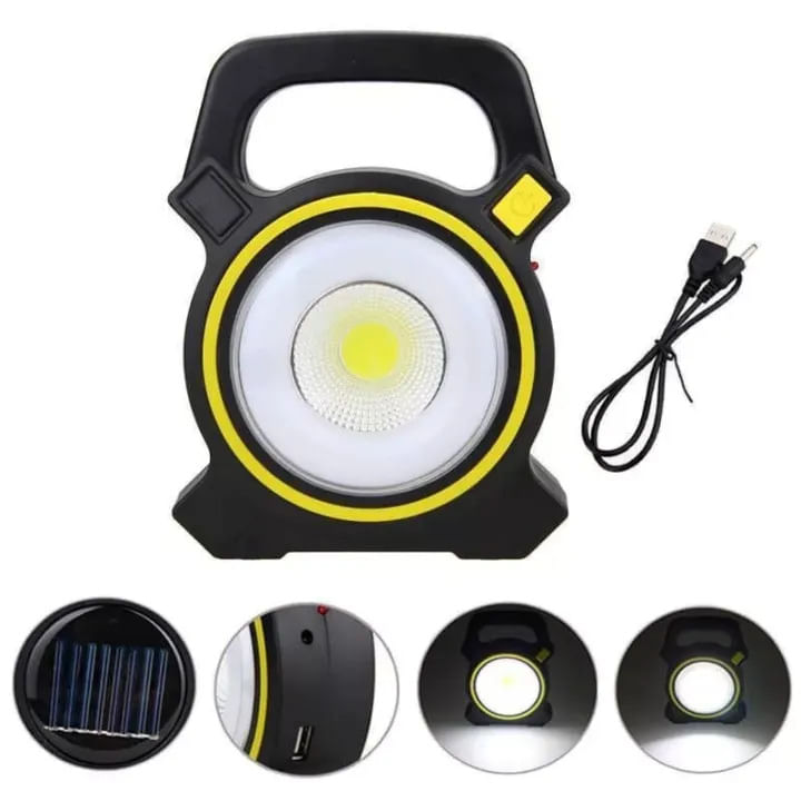 Proiector Solar Portabil LED MRG M819A, Lampa de Lucru Auto, Reincarcabil — imaginea 4