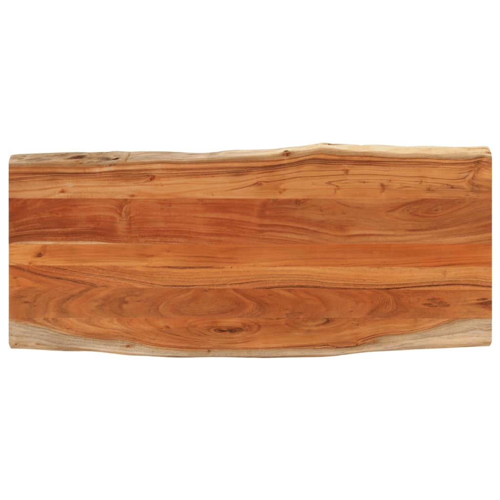 Blat masa, 140x60x2,5 cm dreptunghiular lemn acacia margine vie