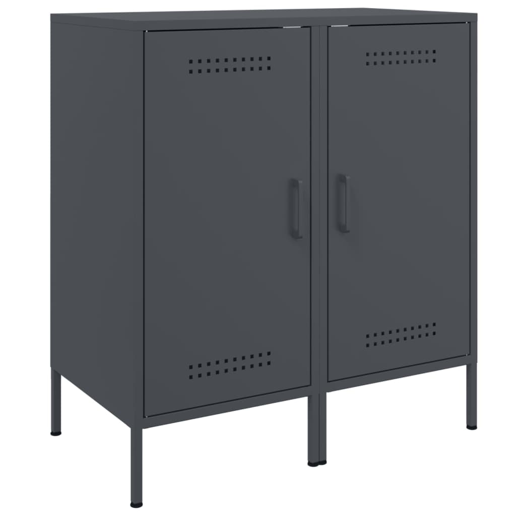 Dulapuri 2 buc. antracit 36x39x79 cm otel laminat la rece