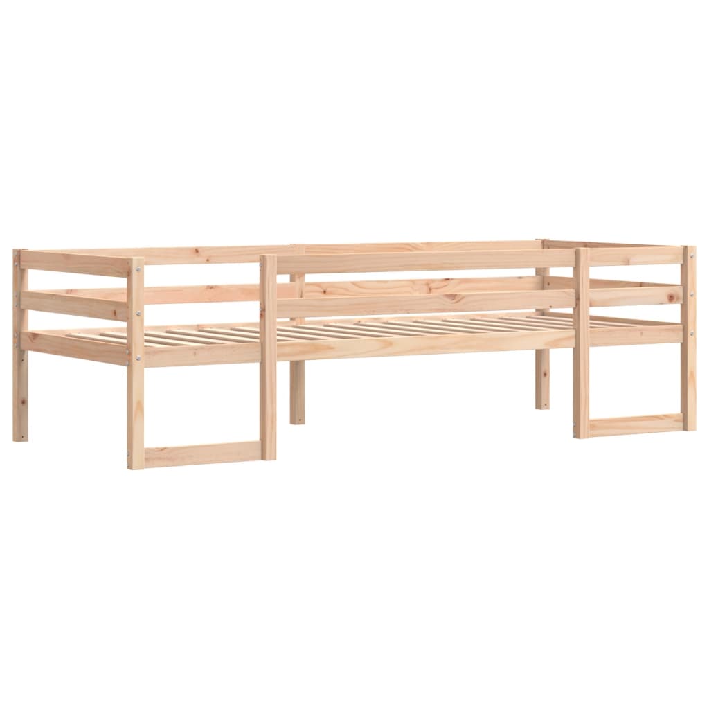 Cadru de pat pentru copii, 75x190 cm, lemn masiv de pin
