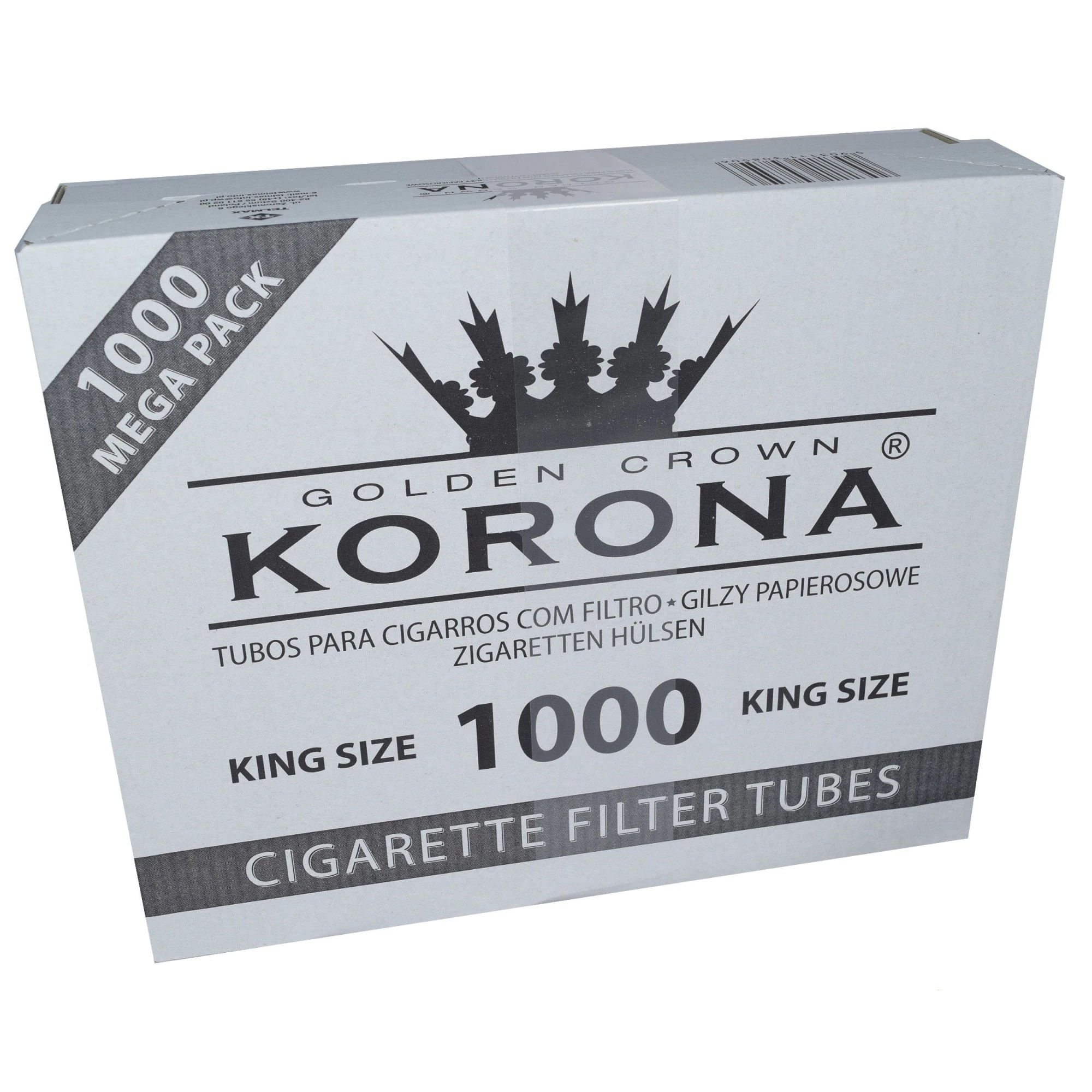 Tuburi tigari pentru injectat tutun Korona filtru maro 1000 bucati