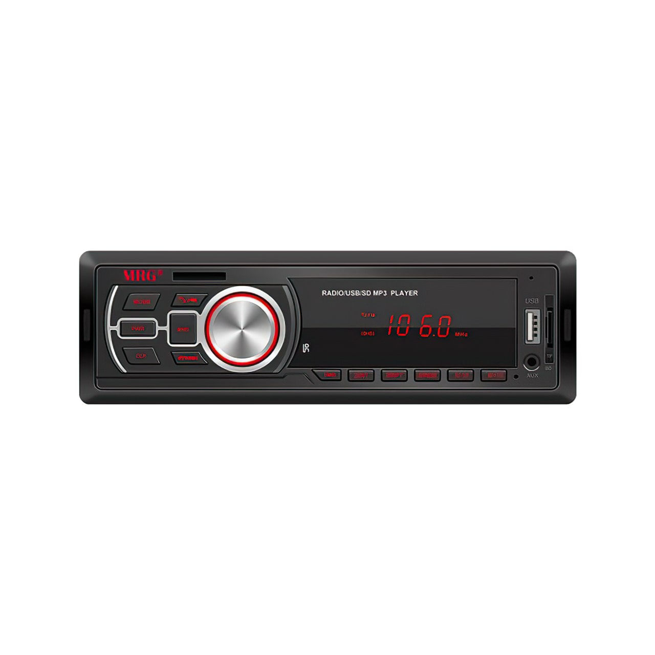 Casetofon Auto MRG A-626, Bluetooth, cu telecomanda, Hands-free, Display rosu - 2 | YEO