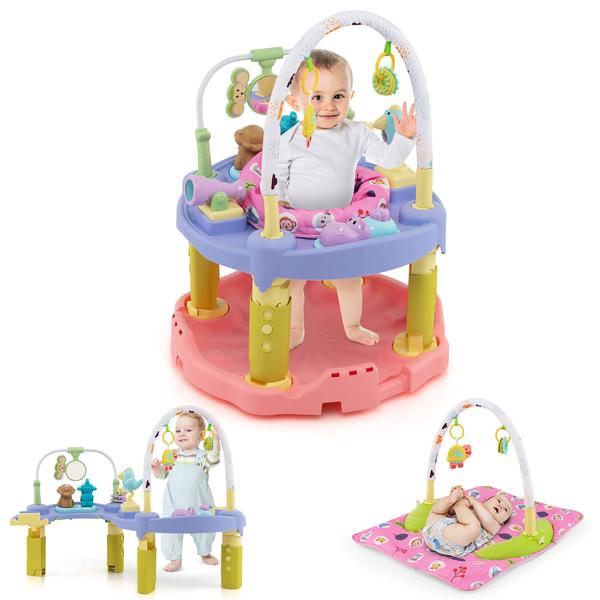 Centru de activitati pentru fetite Rainforest New Baby Jumperoo