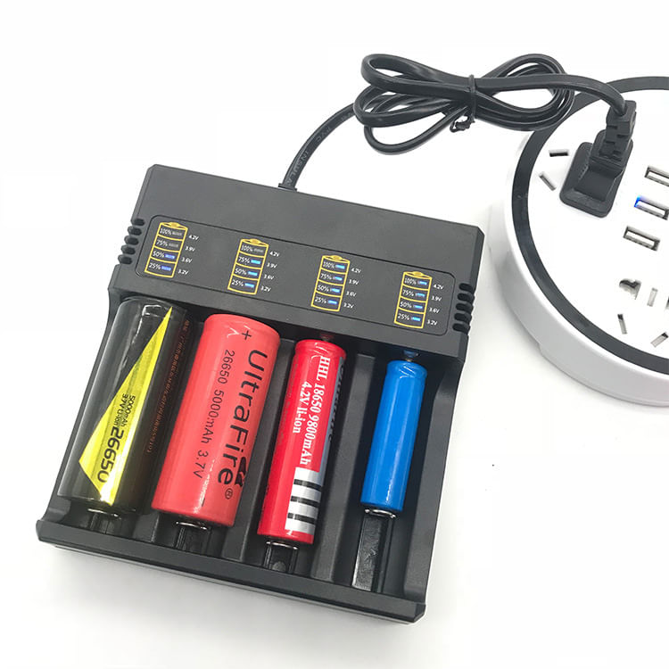 Incarcator Li-ion MRG MS484AX , Acumulator 18650 3,7V, 4 Slot, 4Ah, 220V - 3 | YEO