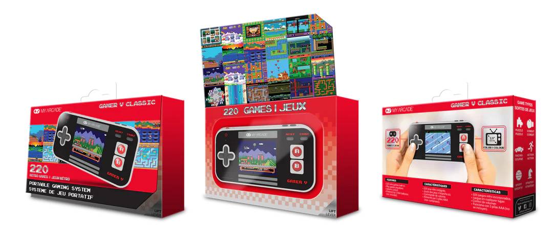 Consola portabila, My Arcade, GAMER V CLASSIC, negru - 2 | YEO