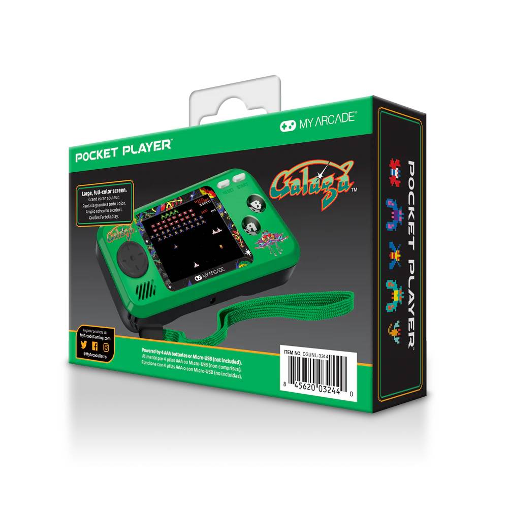 Consola portabila, My Arcade, GALAGA® POCKET PLAYER - 4 | YEO