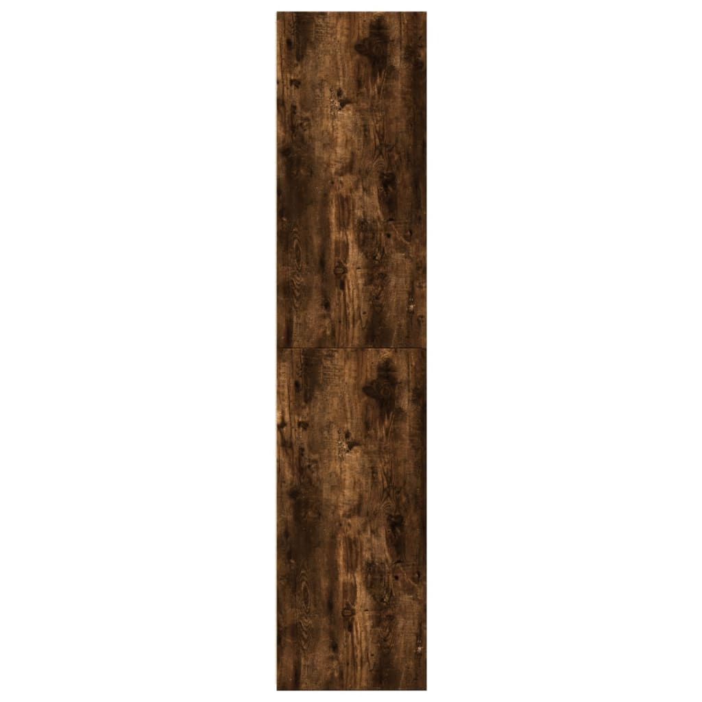 Dulap inalt, stejar fumuriu, 45x41x185 cm, lemn prelucrat — imaginea 5
