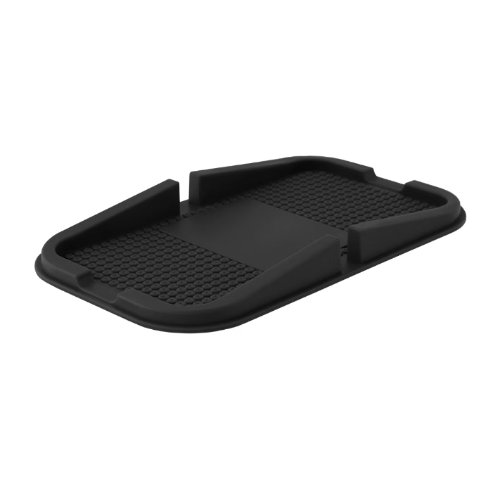 Suport Covoras Antialunecare Bord Masina, Material Silicon Cauciucat, Negru