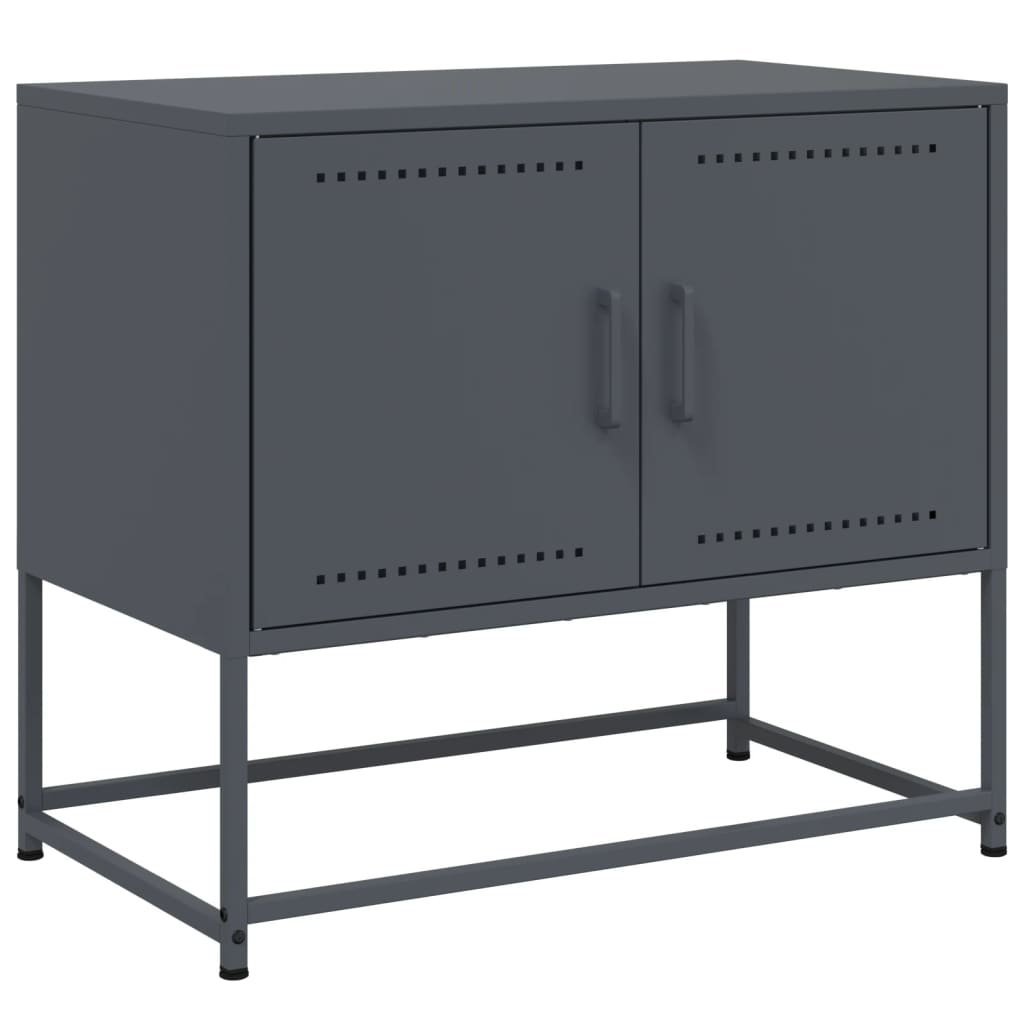 Dulap TV, antracit, 68,5x39x60,5 cm, otel