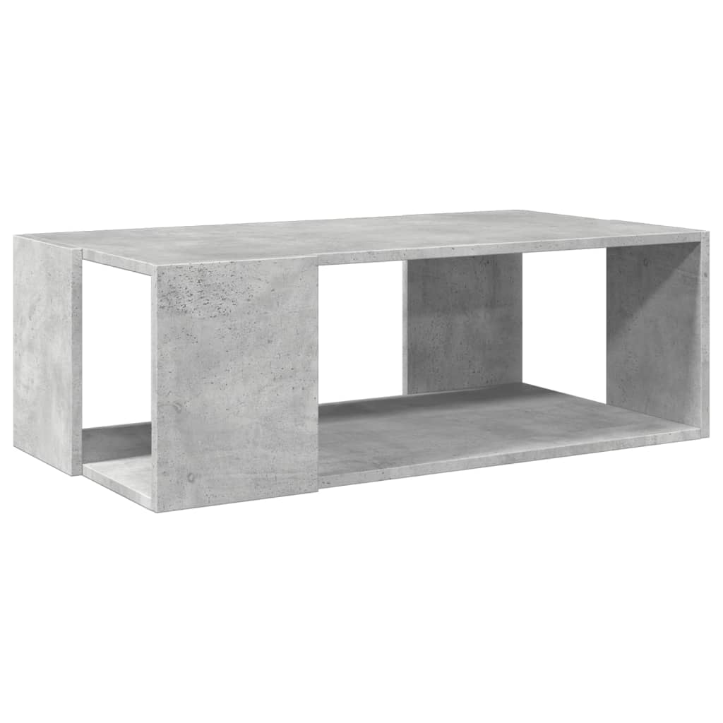 Masa de cafea, gri beton, 89,5x48x30 cm, lemn compozit — imaginea 6