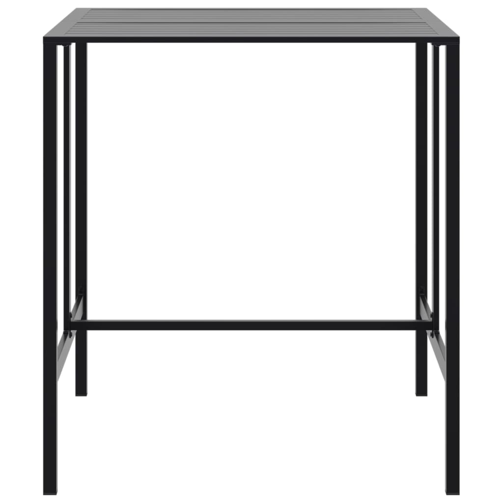 Set bar de gradina 5 piese, negru, otel vopsit electrostatic, mărime 100x100x110 cm — imaginea 5