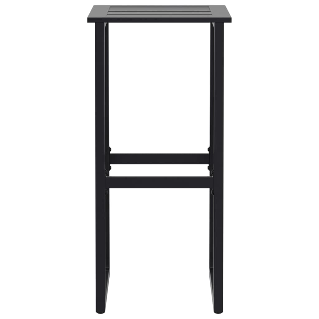 Set bar de gradina 5 piese, negru, otel vopsit electrostatic, mărime 100x100x110 cm — imaginea 6