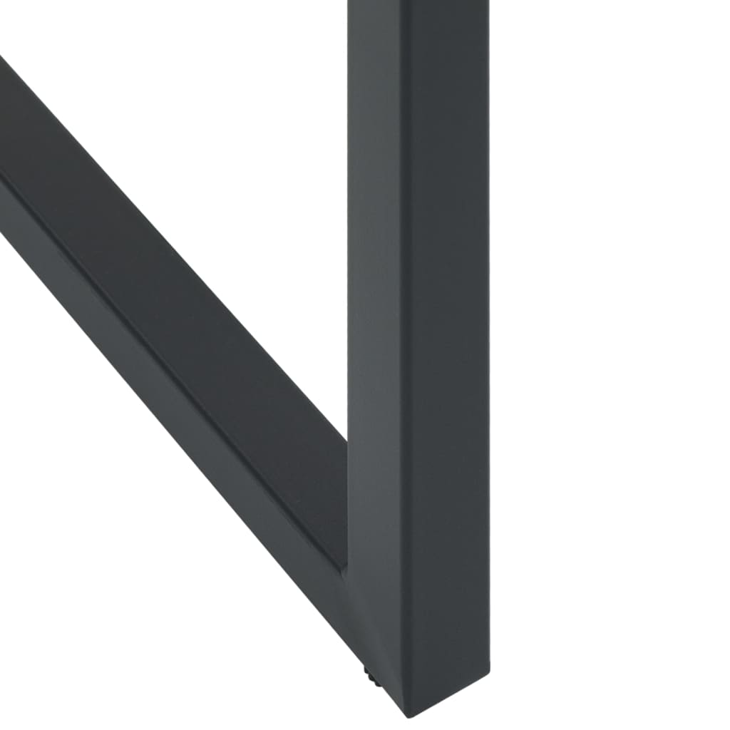 Set bar de gradina 5 piese, negru, otel vopsit electrostatic, mărime 100x100x110 cm — imaginea 9