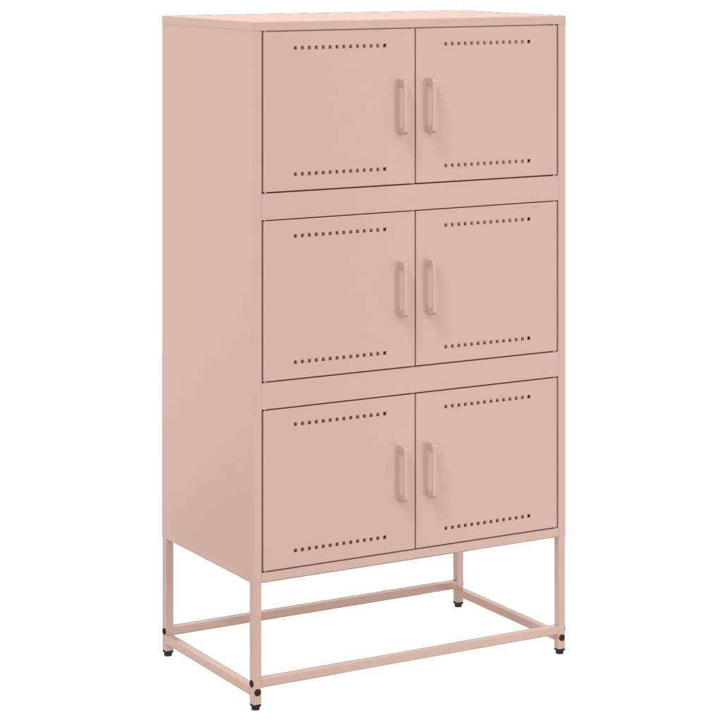 Dulap, roz, 68,5x38,5x123,5 cm, otel