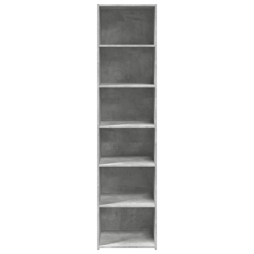 Dulap inalt, gri beton, 45x41x185 cm, lemn prelucrat — imaginea 4