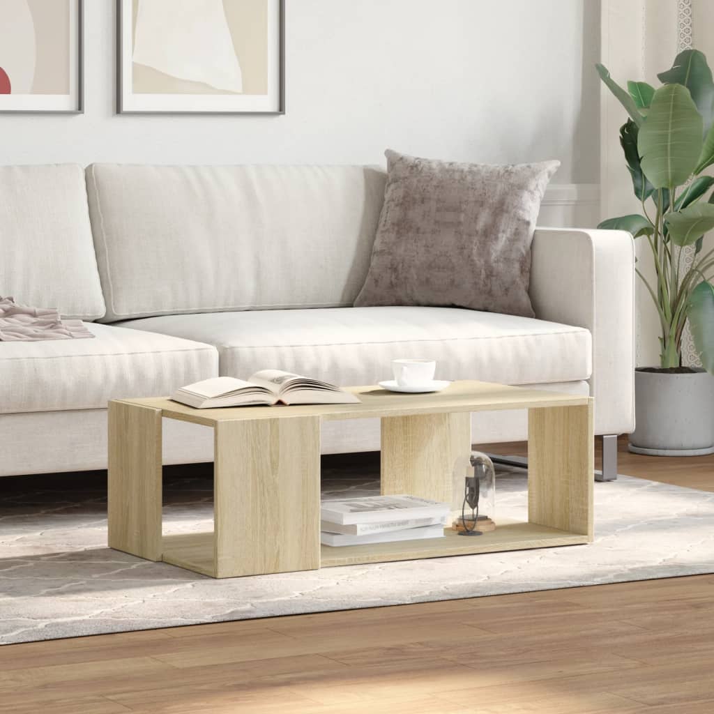 Masuta de cafea, stejar sonoma, 89,5x48x30 cm, lemn prelucrat — imaginea 3