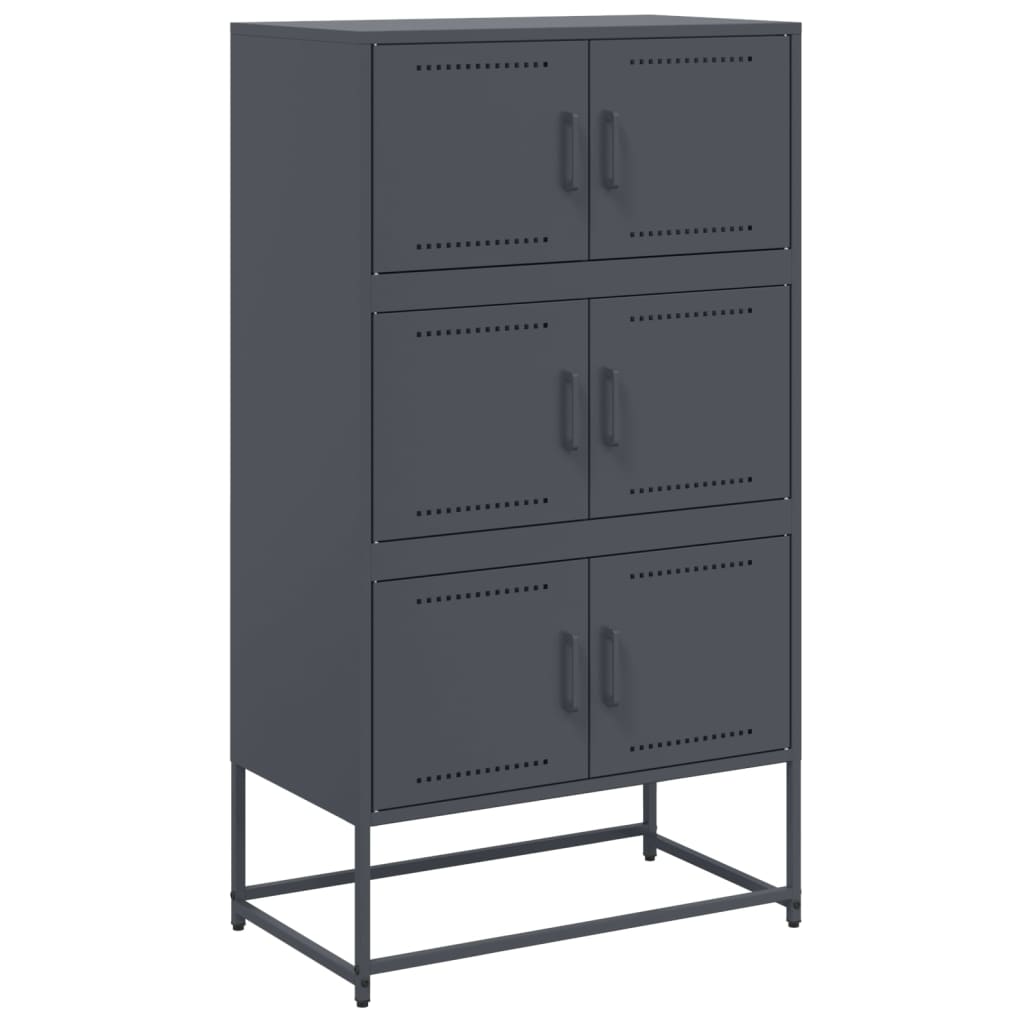 Dulap, antracit, 68,5x38,5x123,5 cm, otel