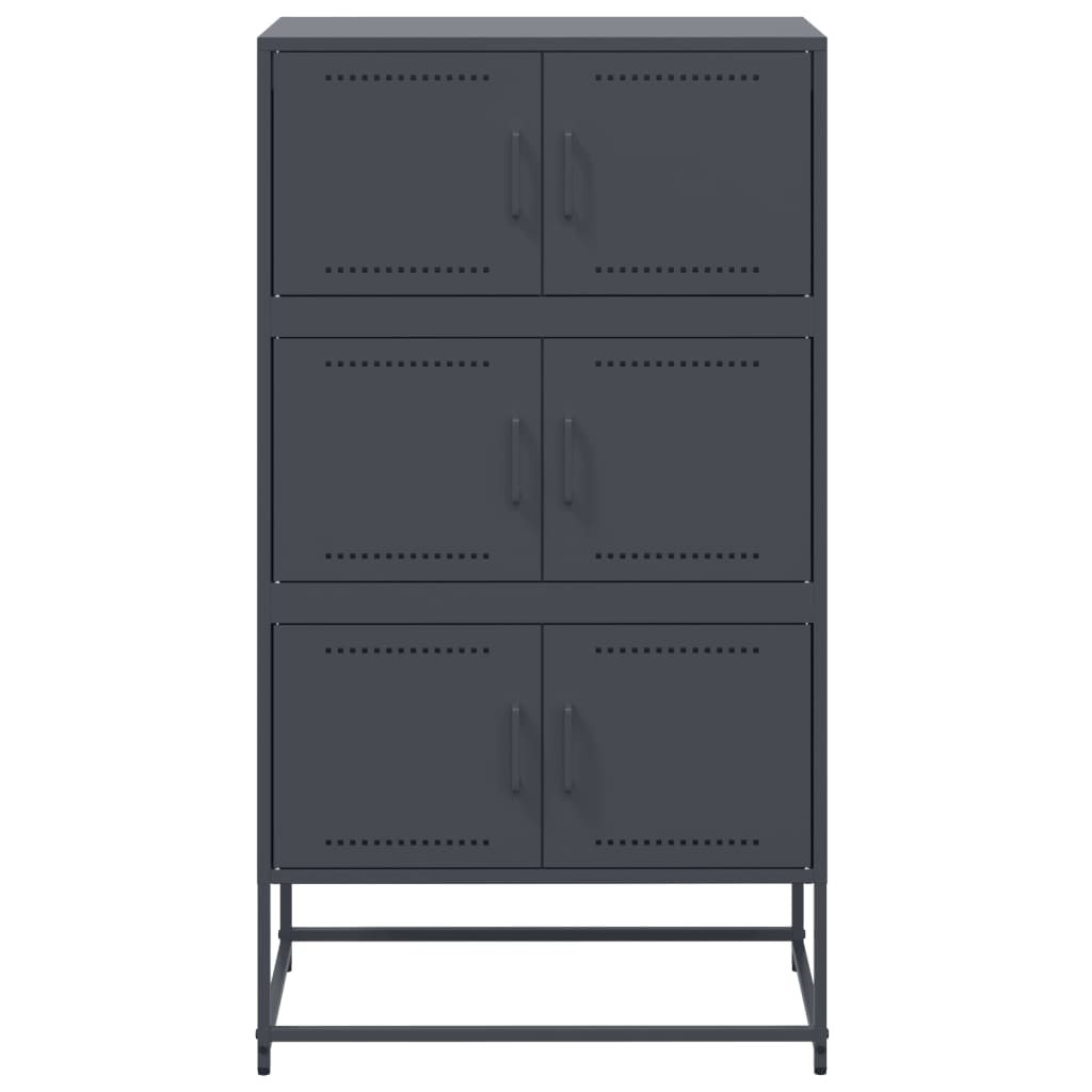 Dulap, antracit, 68,5x38,5x123,5 cm, otel — imaginea 6