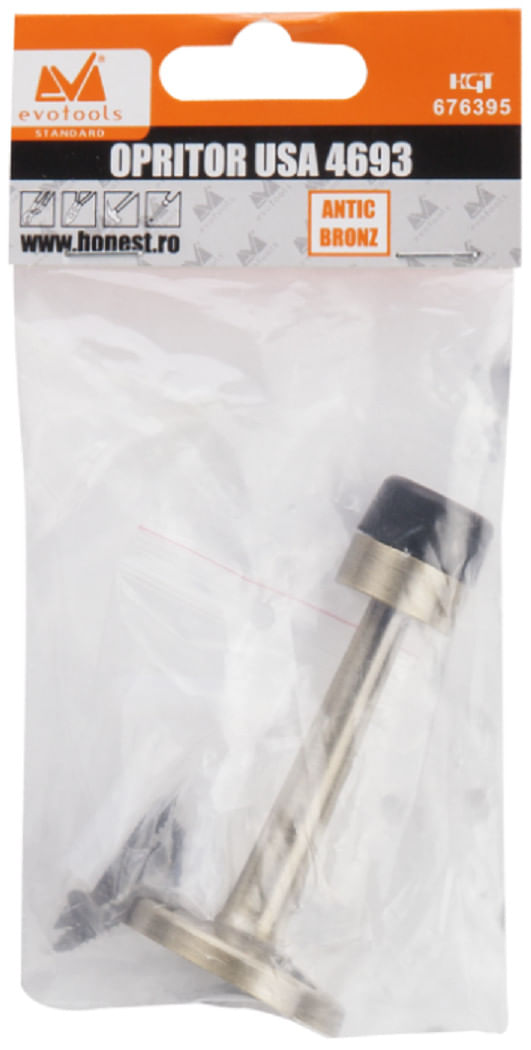 Opritor de Usa Fixare pe perete Bronz Antic Evotools