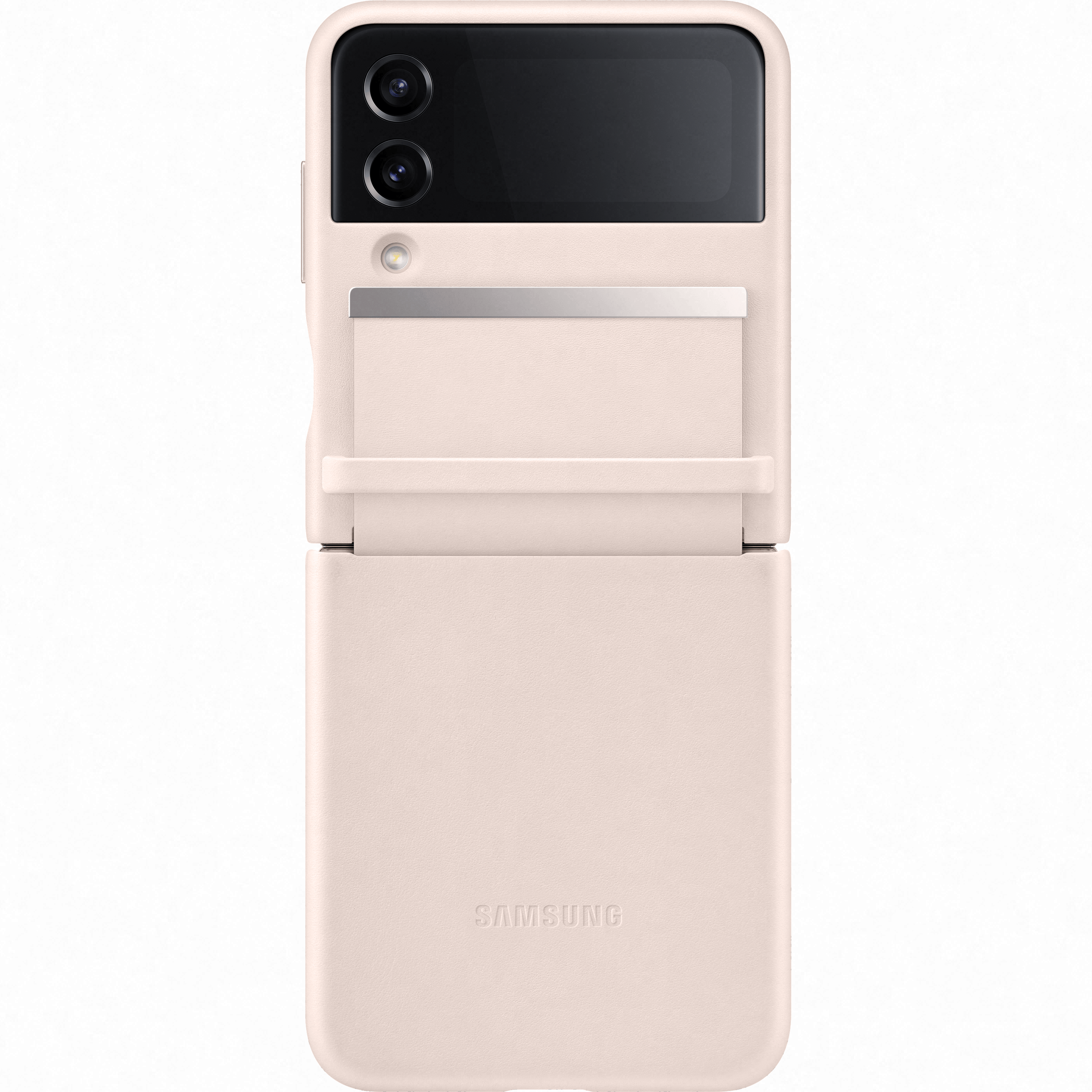 Husa pentru Samsung Galaxy Z Flip4 F721, Flap Leather Cover, Roz EF-VF721LPEGWW