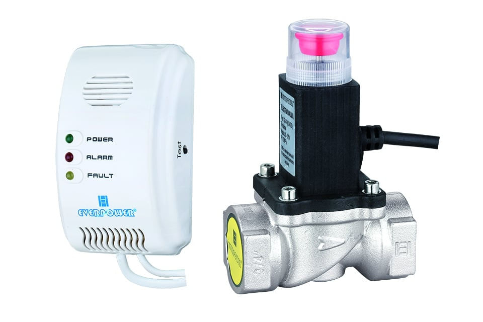 Kit detector gaz si GPL + electrovalva 1/2 Everpower
