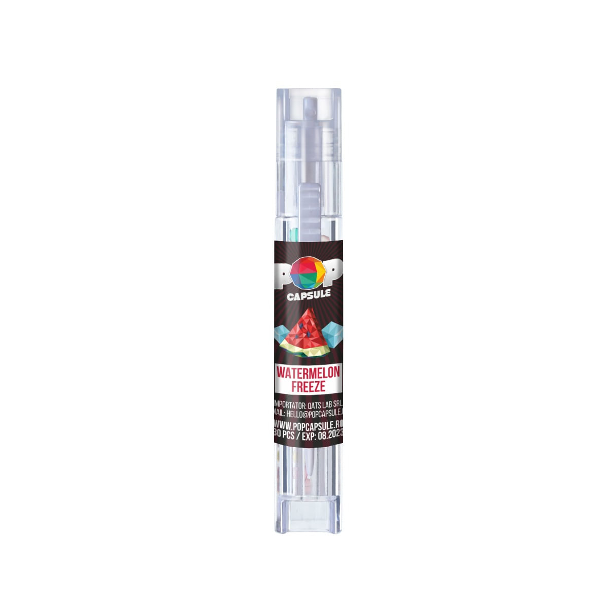 Set Capsule aromatizante pentru tigari POPS –cu aplicator , aroma pepene cu menta , 30 buc