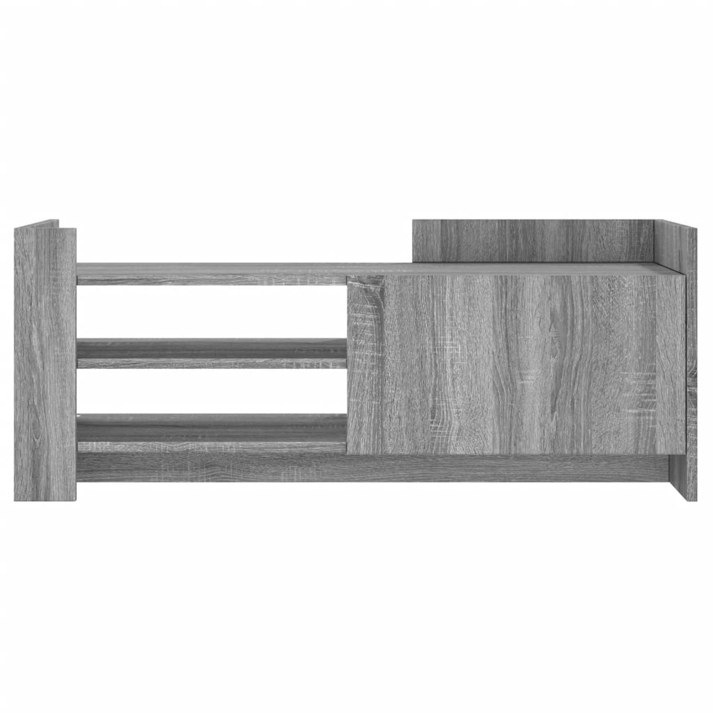 Comoda TV, gri sonoma, 100x35x40 cm, lemn prelucrat — imaginea 4