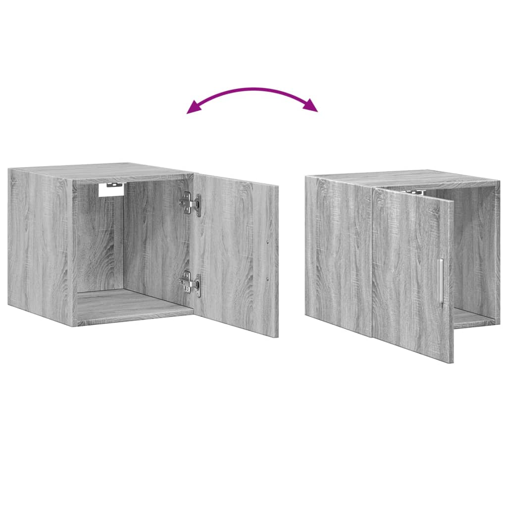 Dulap de perete, gri sonoma, 40x42,5x40 cm, lemn prelucrat — imaginea 8