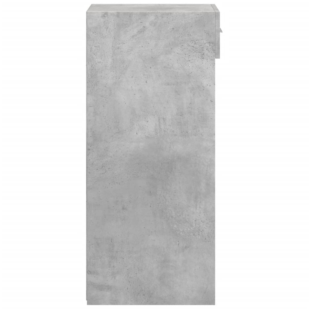 Dulap, gri beton, 45x42,5x93 cm, lemn prelucrat — imaginea 5