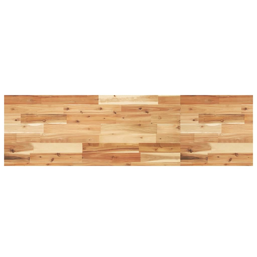 Rafturi suspendate 2 buc. 160x40x4cm lemn masiv acacia netratat, finisat în ulei — imaginea 7