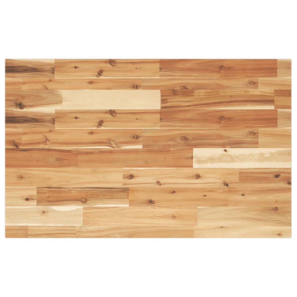 Raft pentru lavoar montat pe perete, otel și lemn masiv acacia, maro închis și alb, mărime 60x50x2 cm, model dreptunghiular — imaginea 8