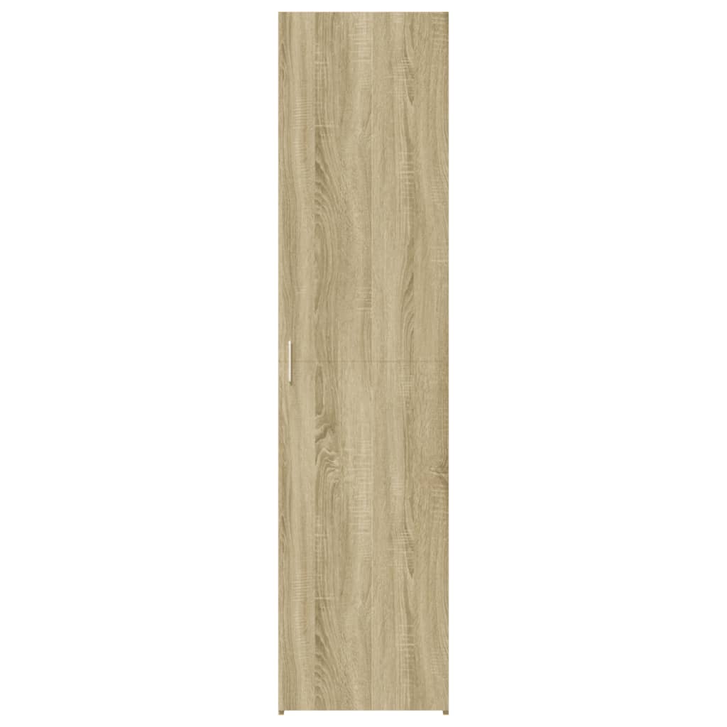 Dulap inalt, stejar sonoma, 45x42,5x185 cm, lemn compozit — imaginea 4