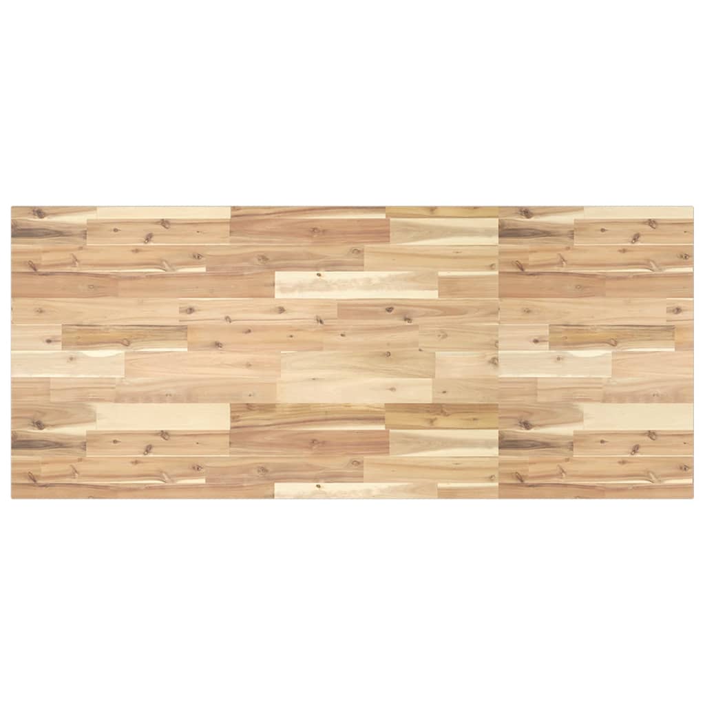 Raft pentru lavoar montat pe perete, otel și lemn masiv acacia, maro și negru, mărime 100x50x4 cm, model dreptunghiular — imaginea 8