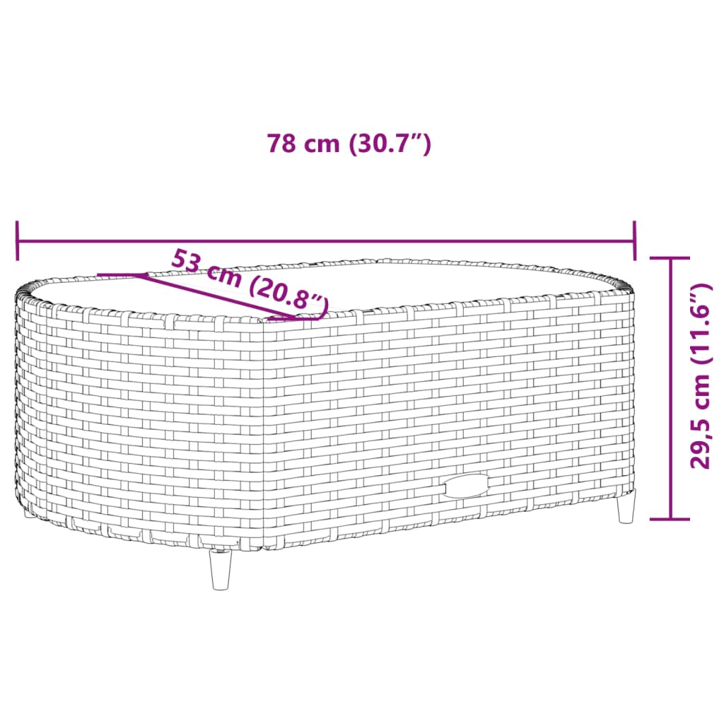 Set canapea de gradina cu perne, 5 piese, gri, poliratan — imaginea 9