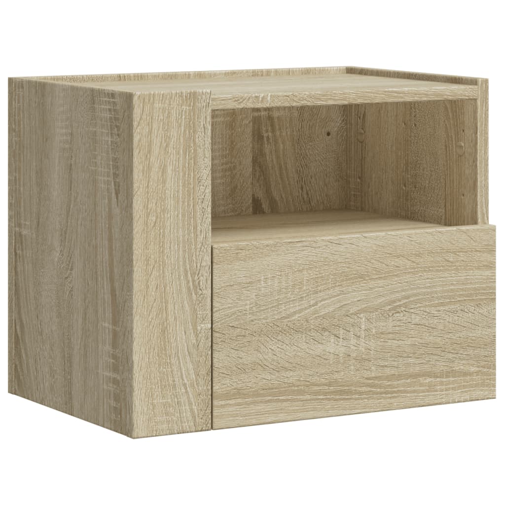Noptiere de perete, 2 buc., stejar sonoma, 45x30x35 cm — imaginea 5