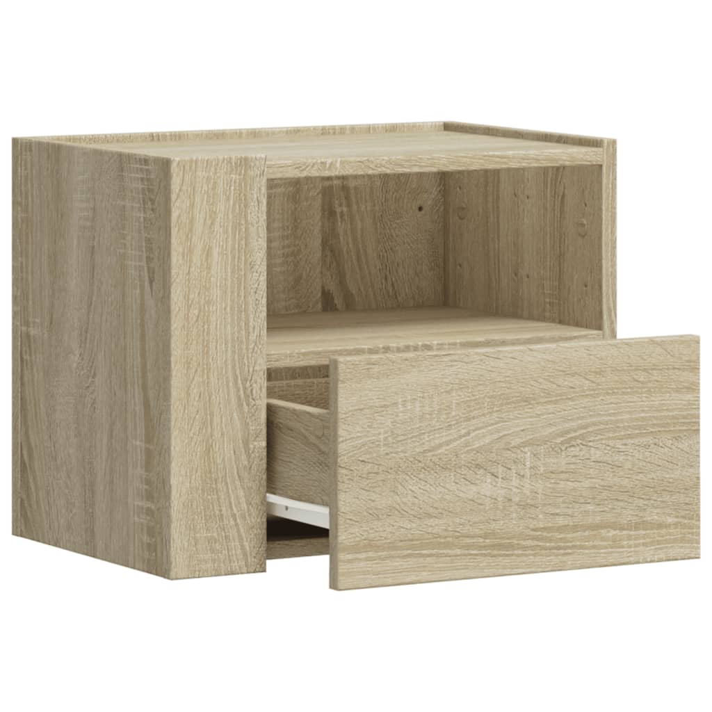 Noptiere de perete, 2 buc., stejar sonoma, 45x30x35 cm — imaginea 8
