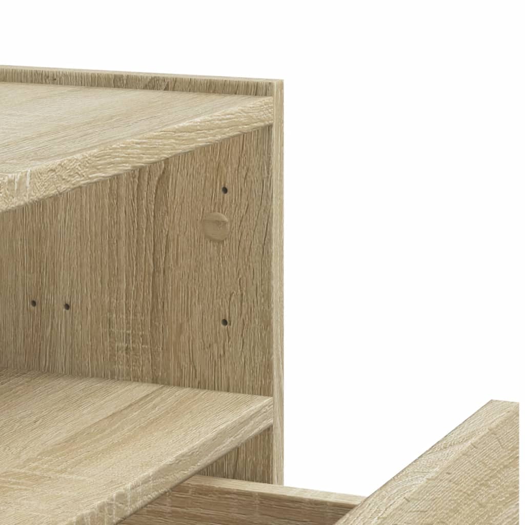 Noptiere de perete, 2 buc., stejar sonoma, 45x30x35 cm — imaginea 10