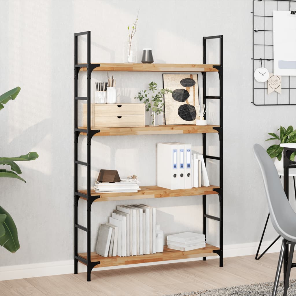Rafturi suspendate 3 buc. 80x20x4 cm lemn masiv acacia netratat, finisat în ulei — imaginea 2