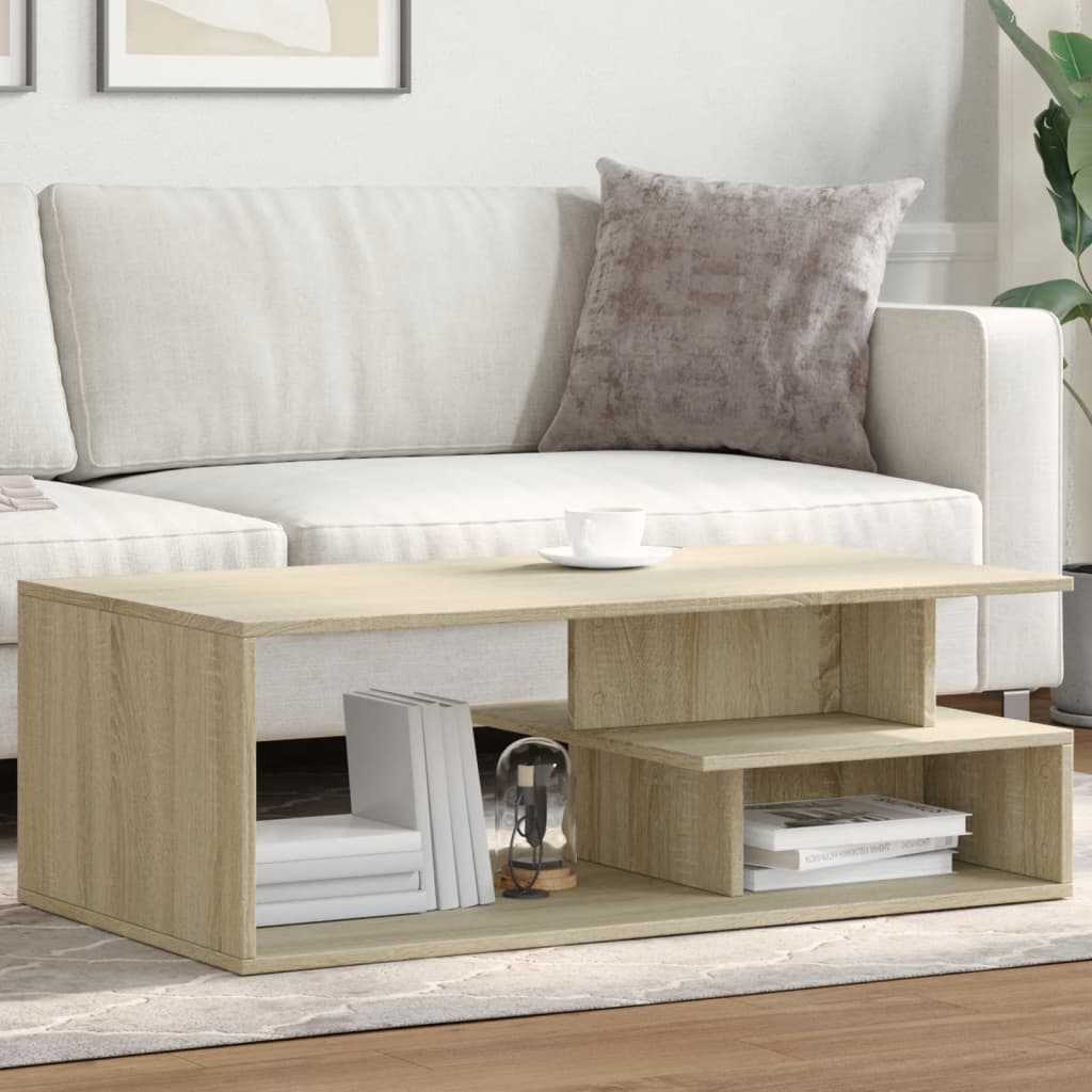 Masuta de cafea, stejar sonoma, 102x55x35 cm, lemn prelucrat — imaginea 2
